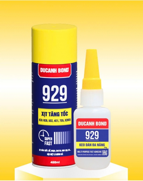 Keo dán đa năng 929 & Xịt tăng tốc 929